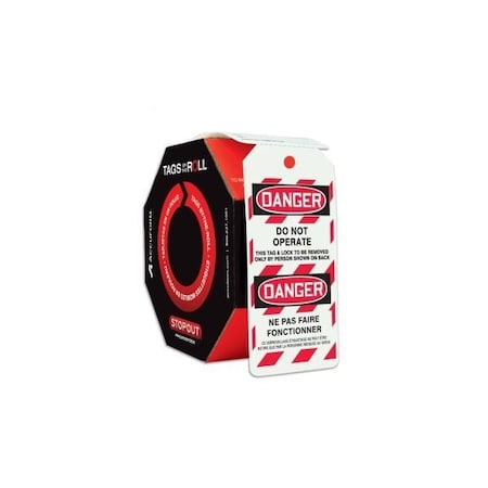 Accuform Danger, PF-Cardstock, 6-5/8 in Width, 3-5/8 in Height FBTAR460